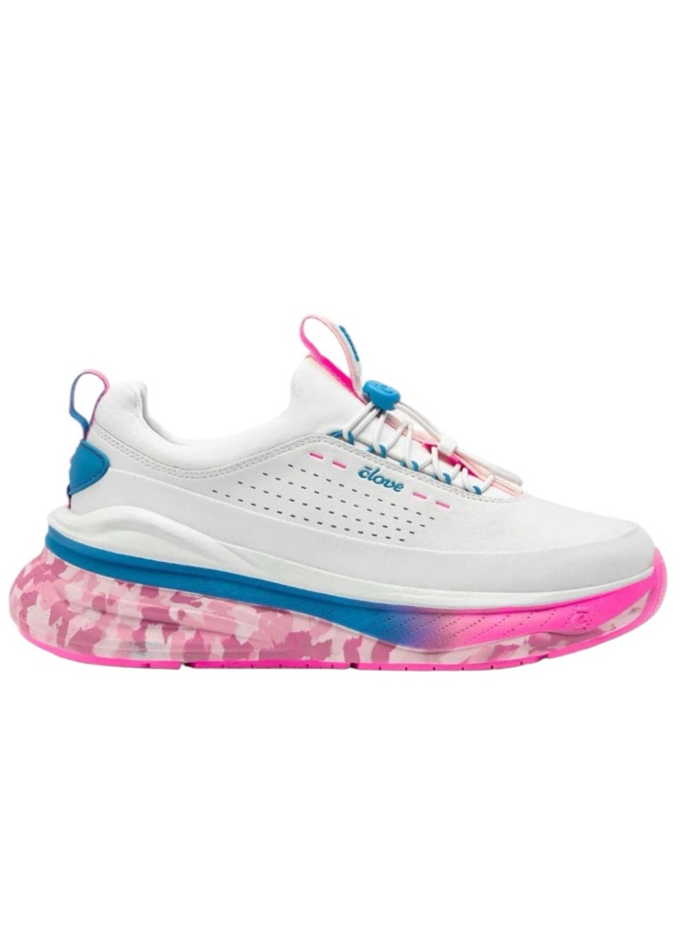 Clove Limited Edition Women's Supercush Forte 2 White Pink Marble Size 10.5 NWOB